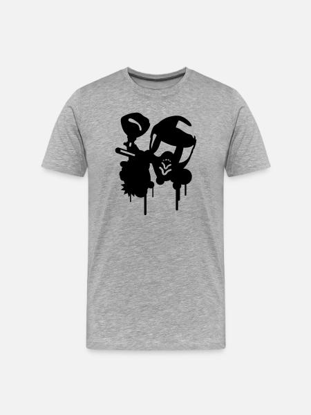 Paintball - Men's Premium Organic T-Shirt - heather grey