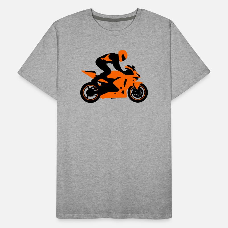 Motorcycle Stuntman Men's Premium Organic T-Shirt