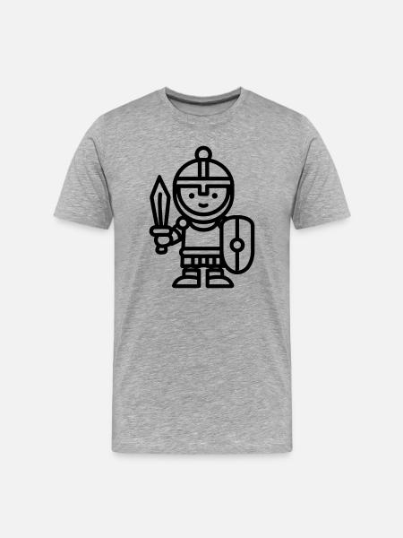 guerrier - T-shirt bio Premium Homme - gris chiné