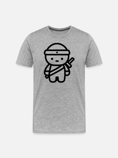 guerrier - T-shirt bio Premium Homme - gris chiné