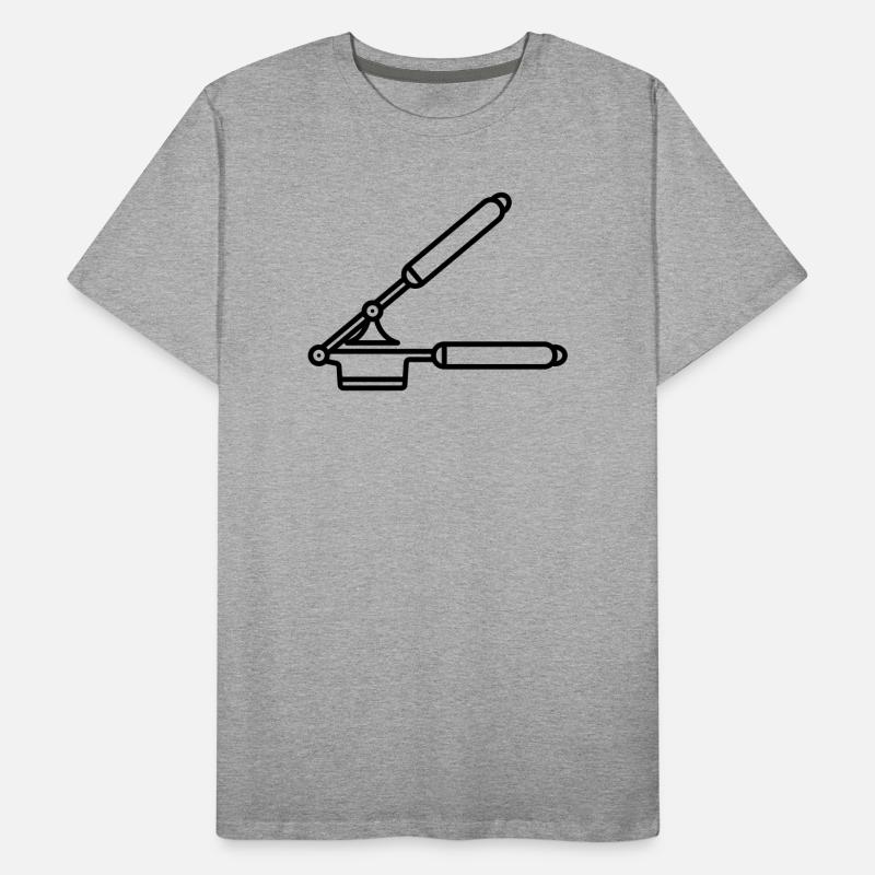  Knoblauch Presse oder Spätzle Presse Männer Premium Bio T-Shirt