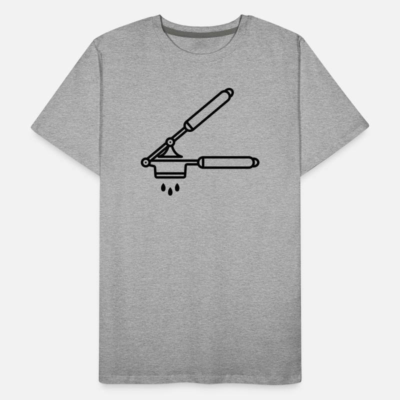 Knoblauch Presse oder Spätzle Presse Männer Premium Bio T-Shirt