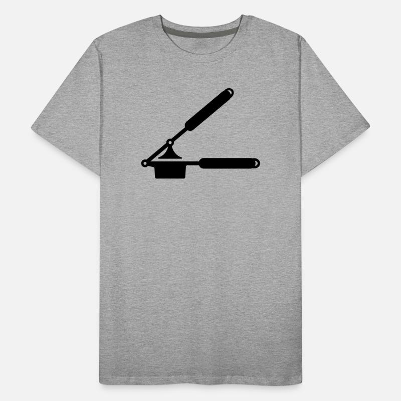 Knoblauch Presse oder Spätzle Presse Männer Premium Bio T-Shirt