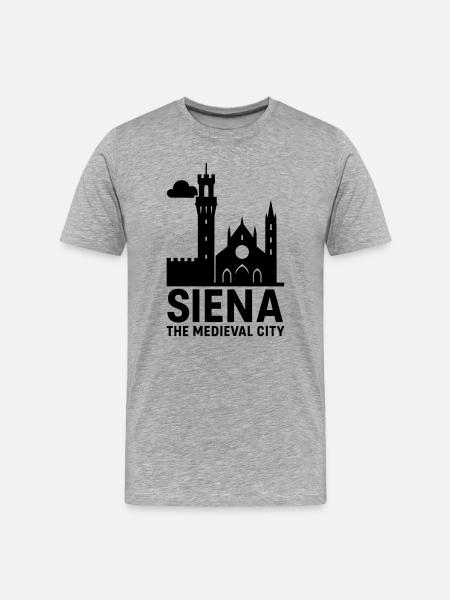 Siena Italia - Men's Premium Organic T-Shirt - heather grey