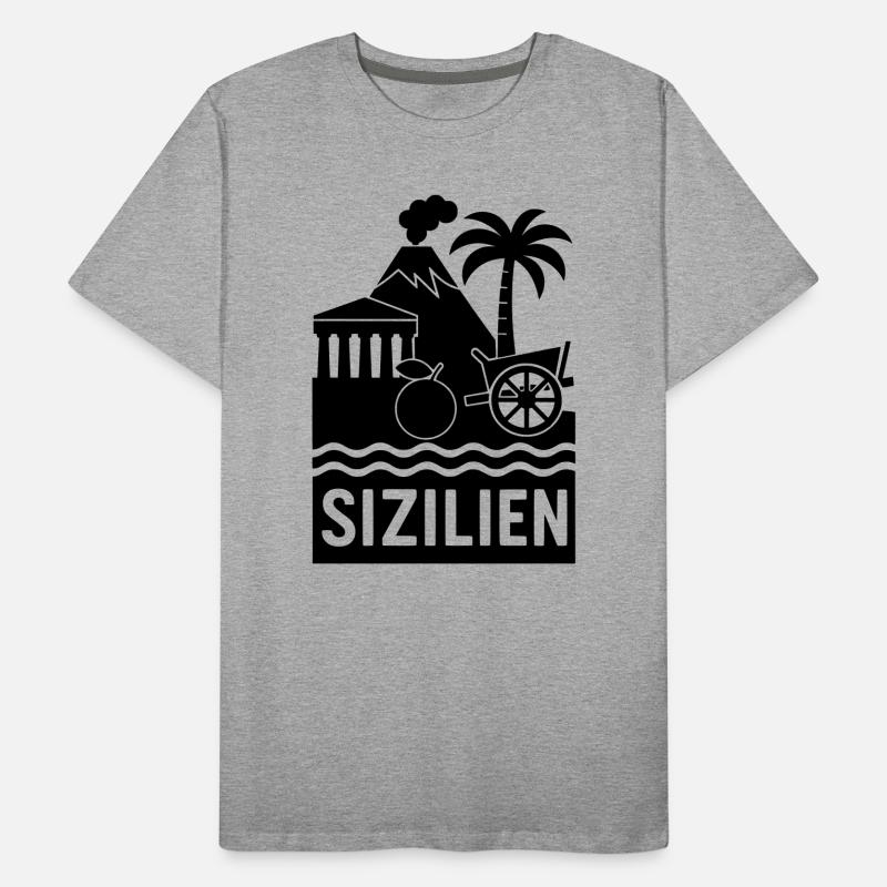 Silhouette Sicile T-shirt bio Premium Homme