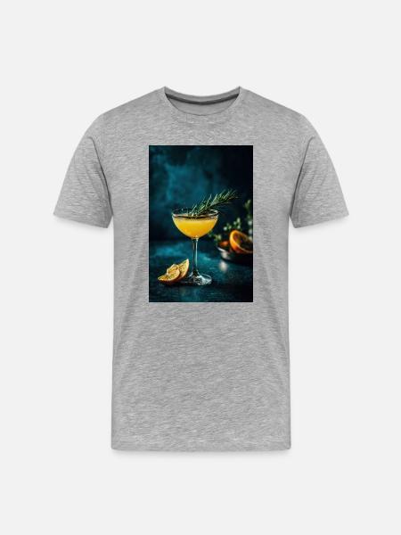 Agrumes Romarin Spritz - T-shirt bio Premium Homme - gris chiné