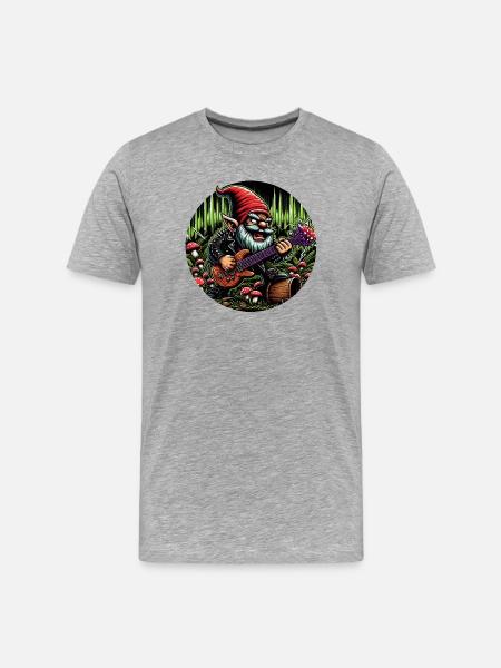 Lutin de roche - T-shirt bio Premium Homme - gris chiné