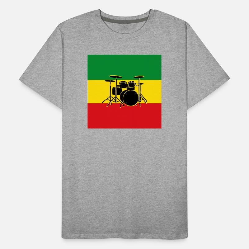 Reggae-Trommeln Männer Premium Bio T-Shirt