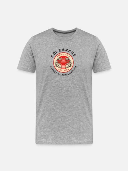 Koi Garage - T-shirt bio Premium Homme - gris chiné