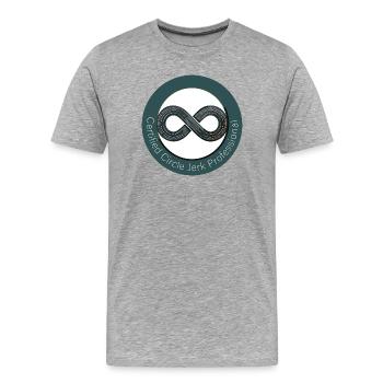 Professionnel certifié vert Circle Jerk - T-shirt bio Premium Homme - gris chiné - Devant - Damien (186cm)