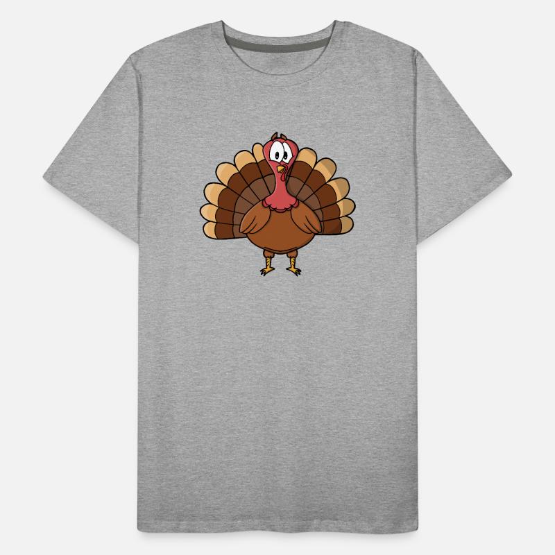 Dinde à queue large T-shirt bio Premium Homme