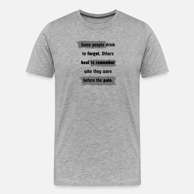 Conception Heal To Remember - T-shirt bio Premium Homme - gris chiné