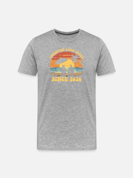 Mutual annoyance since 2026 anniversary - Men's Premium Organic T-Shirt - heather grey