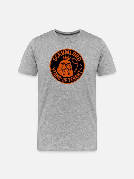 Scrum Lord StandUp Tyrant - Men's Premium Organic T-Shirt - heather grey