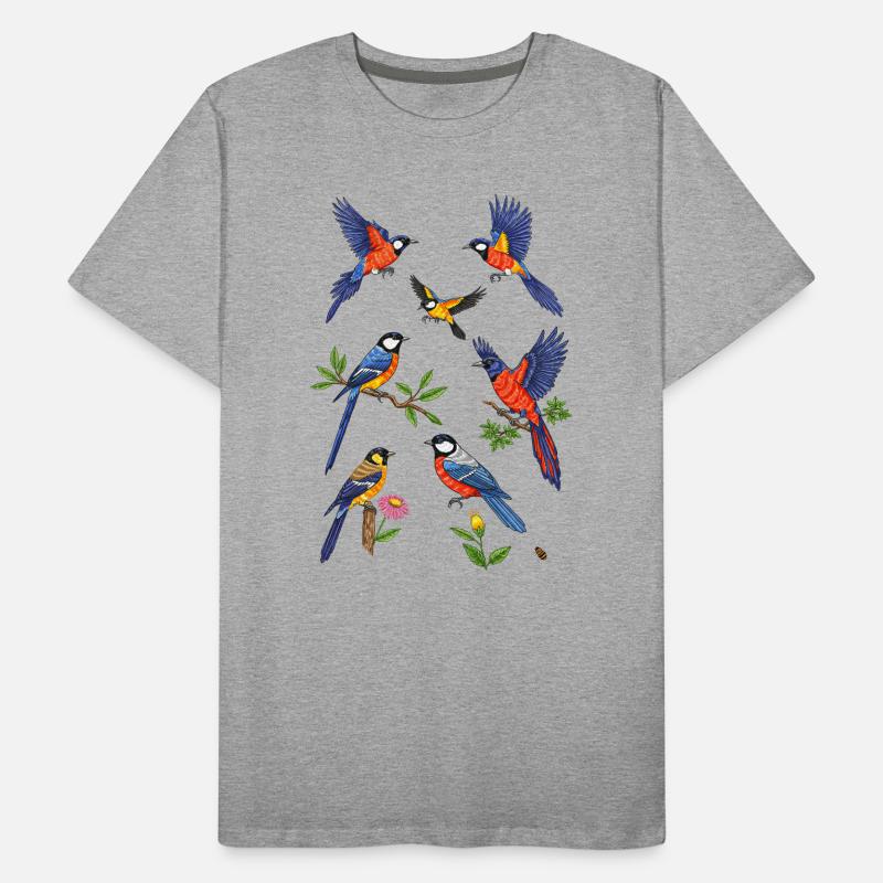 Lebendiger Eisvogelflug Männer Premium Bio T-Shirt