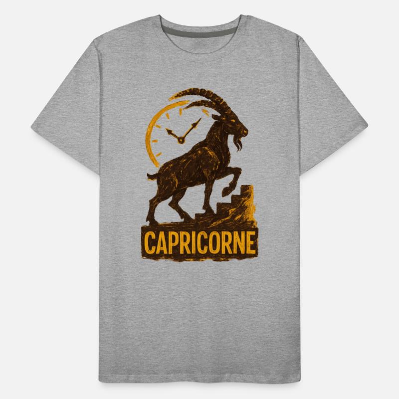 Steinbock Sternzeichen - Astrologie Männer Premium Bio T-Shirt