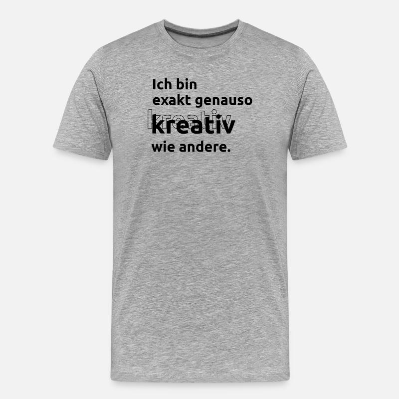 Just as creative as others - Men's Premium Organic T-Shirt - heather grey
