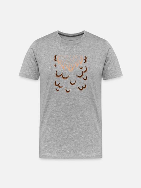 Funny Turkey Belly Costume Hilarious Thanksgiving - Men's Premium Organic T-Shirt - heather grey