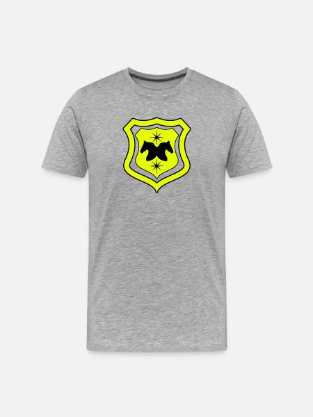 Pferde - Männer Premium Bio T-Shirt - Grau meliert