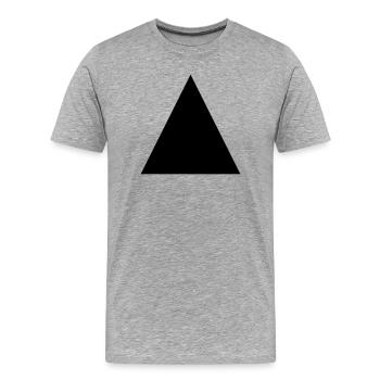 Triangle - T-shirt bio Premium Homme - gris chiné - Devant - Damien (186cm)