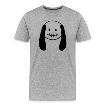 Poupée zombie – Mignon et effrayant combinés - T-shirt bio Premium Homme - gris chiné - Devant - Damien (186cm)