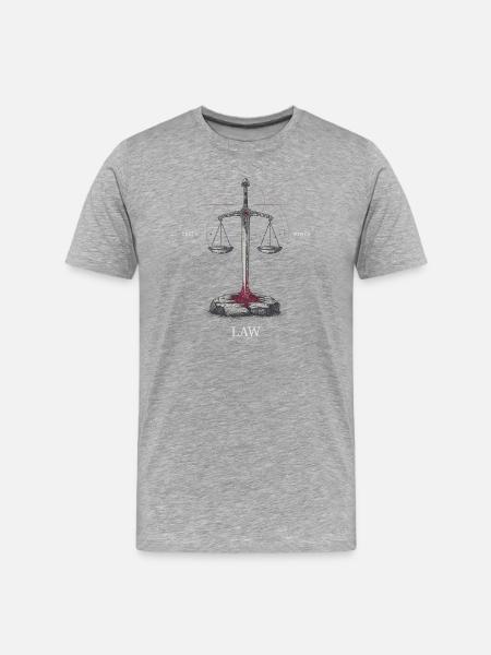 Sword of Justice and Power - Men's Premium Organic T-Shirt - heather grey