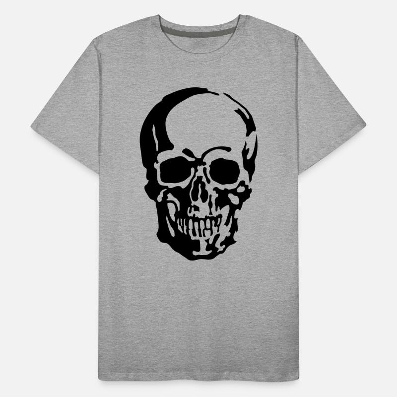 Schädel Männer Premium Bio T-Shirt