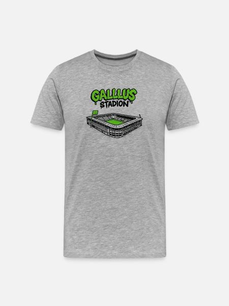Gallusstadion - T-shirt bio Premium Homme - gris chiné