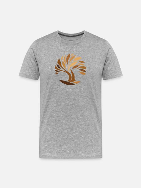 Tree of life, connection with nature - Men's Premium Organic T-Shirt - heather grey