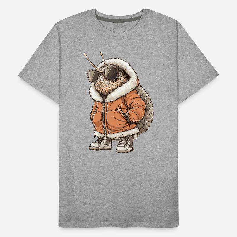 Snail Cool Winter Men's Premium Organic T-Shirt