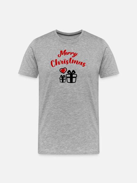 Joyeux Noël - T-shirt bio Premium Homme - gris chiné