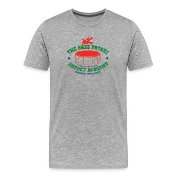 Sazz Pataki Impact Academy - Men's Premium Organic T-Shirt - heather grey - Front - Damien (186cm)