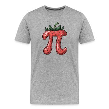 Fraise - T-shirt bio Premium Homme - gris chiné - Devant - Damien (186cm)