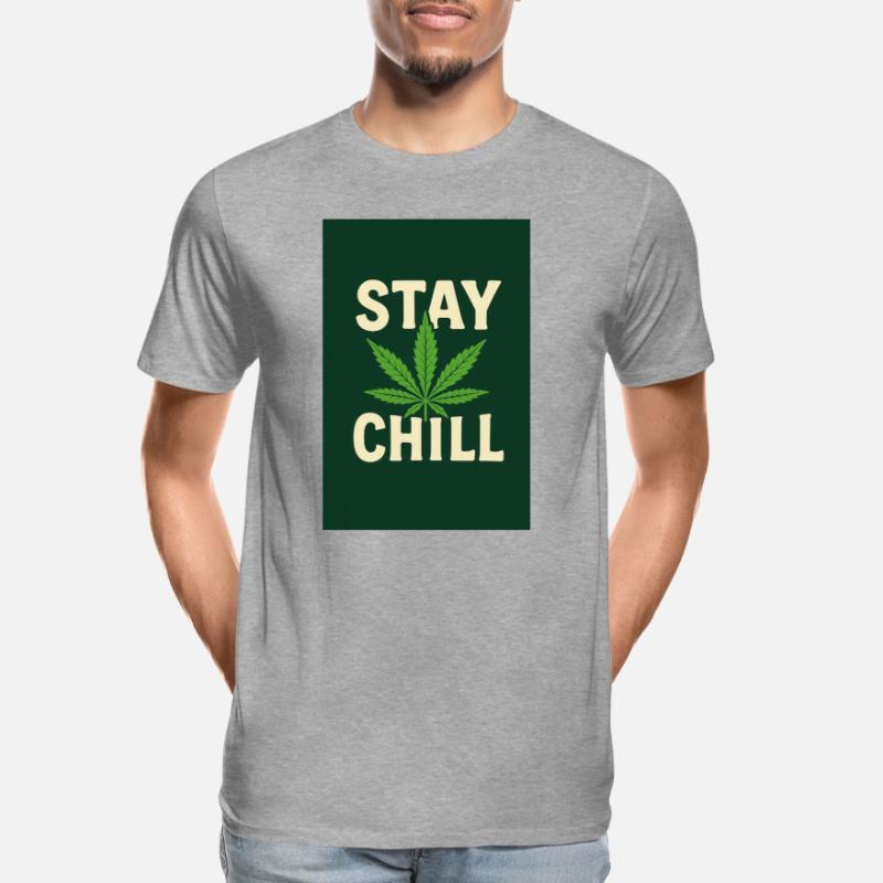 Stay Chill Feuille de Cannabis T-shirt bio Premium Homme