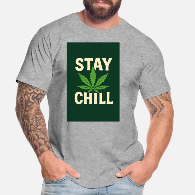 Stay Chill Feuille de Cannabis T-shirt bio Premium Homme