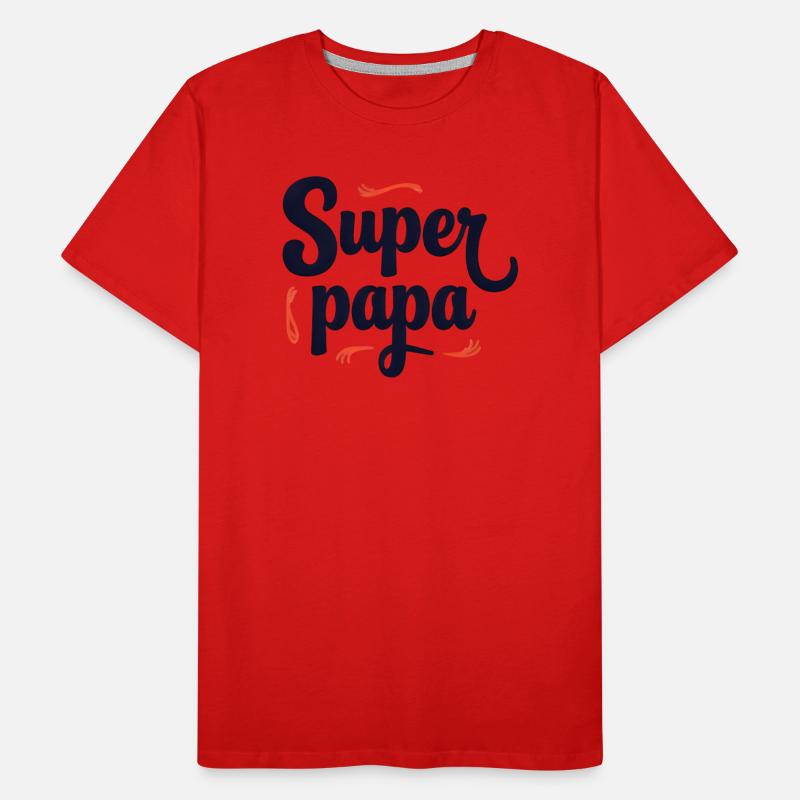 Super Dad Script Nähen Männer Premium Bio T-Shirt