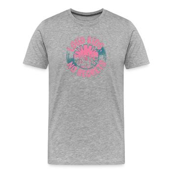 Loud Kids Sans regrets Musique Punk Rock - T-shirt bio Premium Homme - gris chiné - Devant - Damien (186cm)