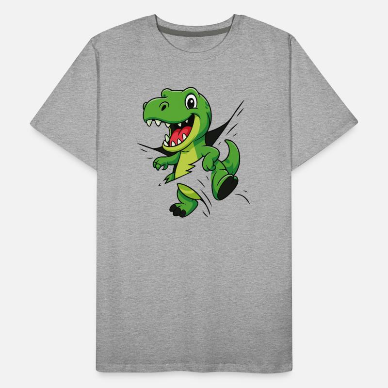 Comic Dino – For Little Explorers & Explorers Men's Premium Organic T-Shirt