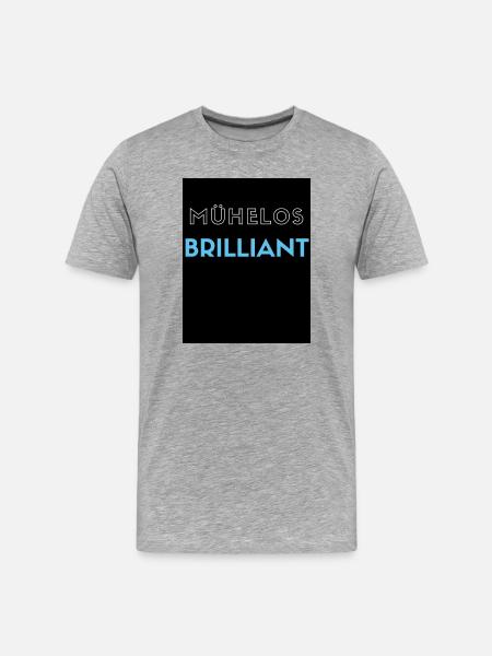 Effortlessly brilliant - Men's Premium Organic T-Shirt - heather grey