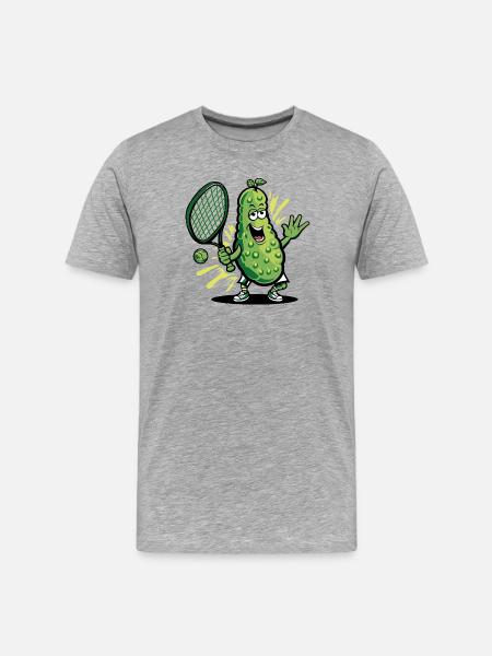 Pickleball - T-shirt bio Premium Homme - gris chiné