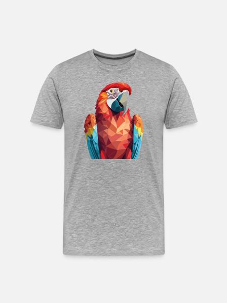 Parrot - Men's Premium Organic T-Shirt - heather grey