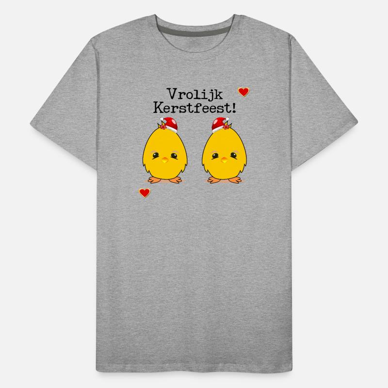 Frohe Weihnachtsküken Männer Premium Bio T-Shirt