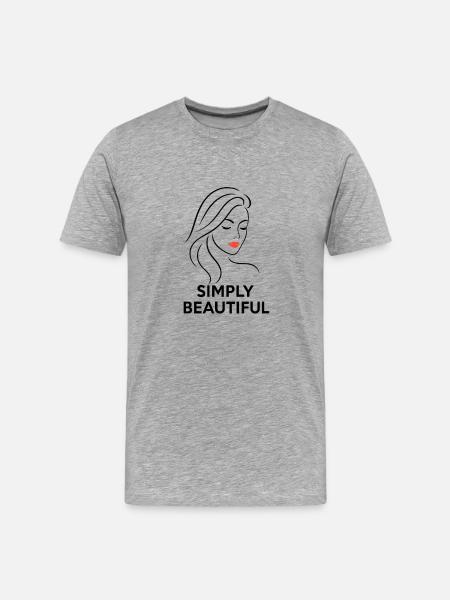 Simply_Beautiful - T-shirt bio Premium Homme - gris chiné