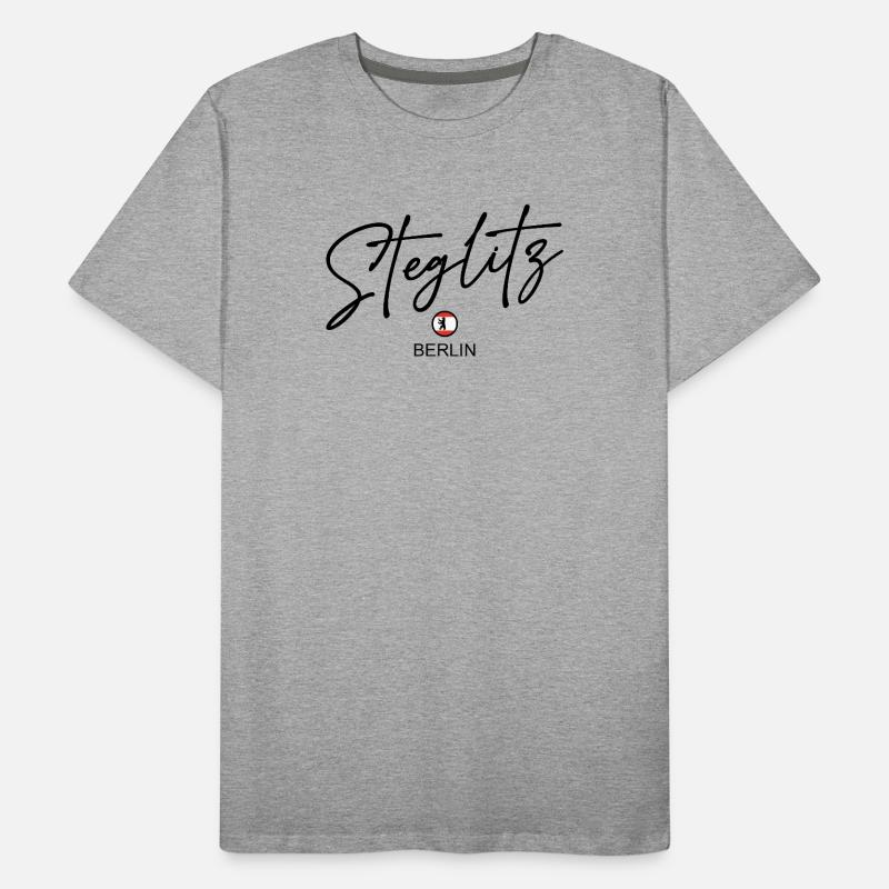 Steglitz - Drapeau de Berlin - Ours de Berlin T-shirt bio Premium Homme