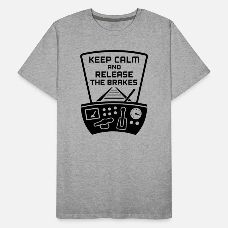 Brakes Release Railway Train Driver Men's Premium Organic T-Shirt