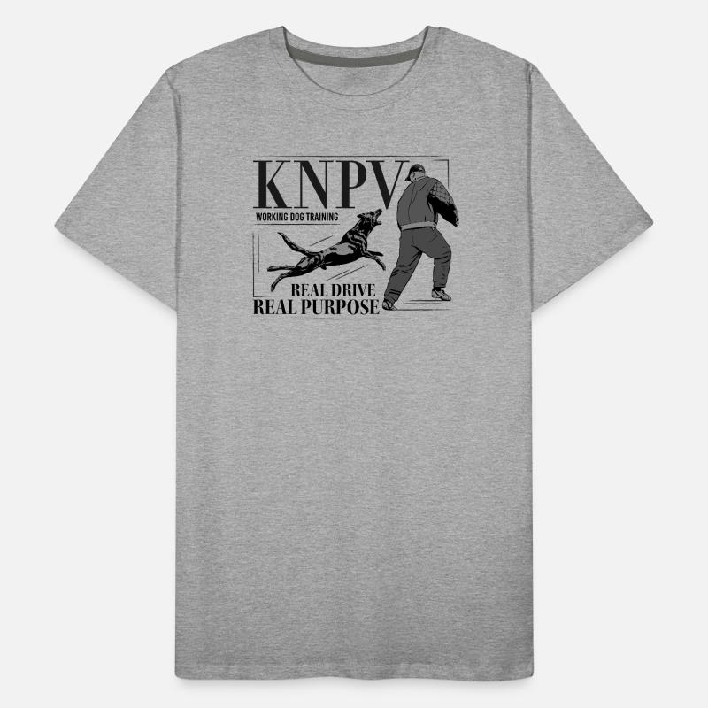 KNPV Working Dog Training  Men's Premium Organic T-Shirt