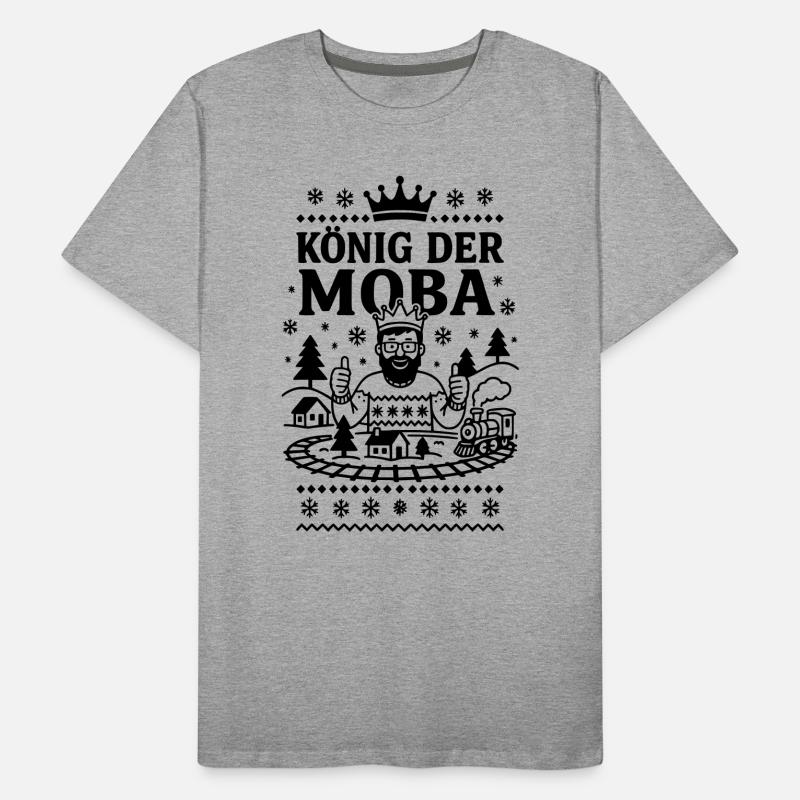 Modellbahn König Männer Premium Bio T-Shirt