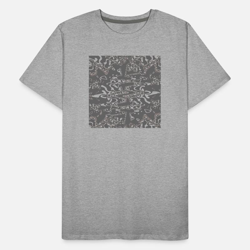 Texture gris-organique T-shirt bio Premium Homme