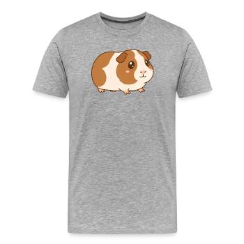 guinea pig - Men's Premium Organic T-Shirt - heather grey - Front - Damien (186cm)
