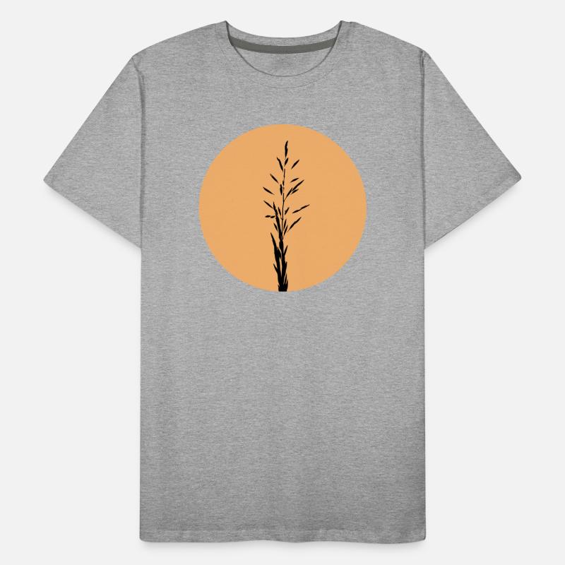 Silhouette im Sunset Circle Männer Premium Bio T-Shirt
